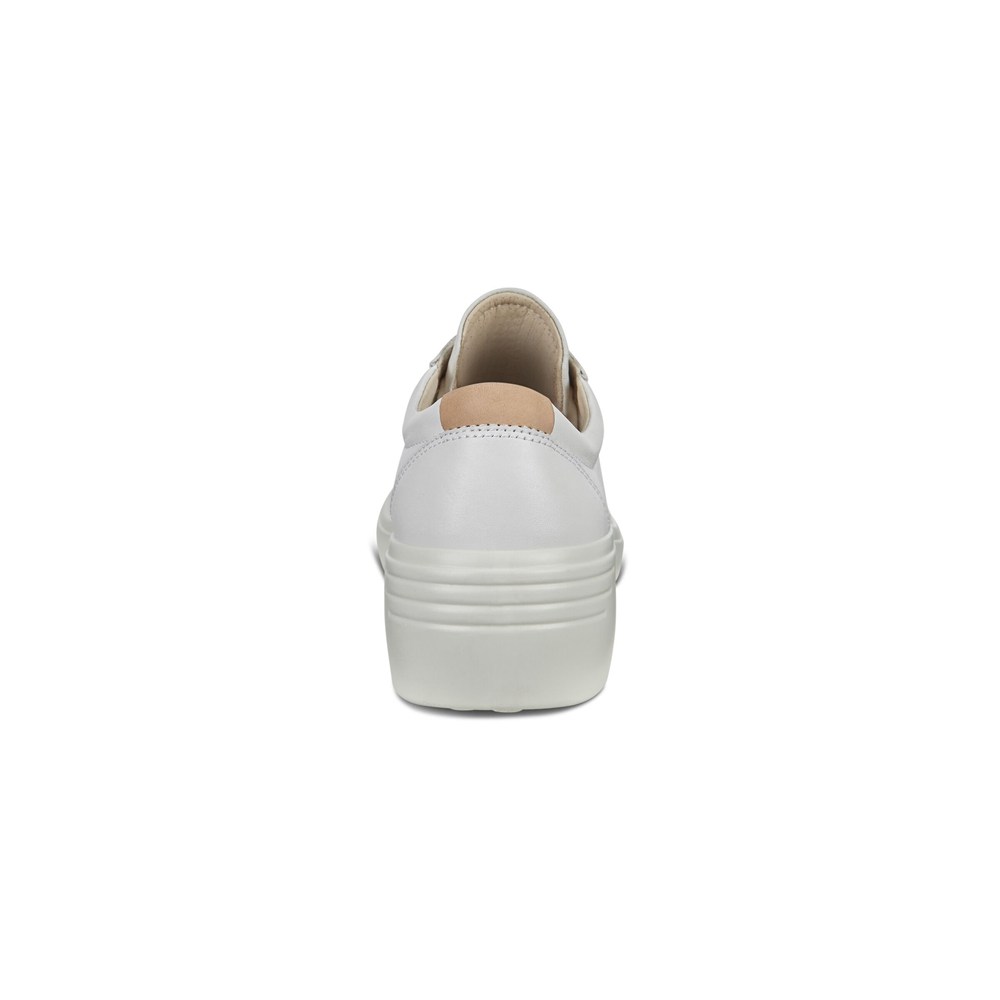 ECCO Womens Sneakers White - Soft 7 Wedge - WTI-810495